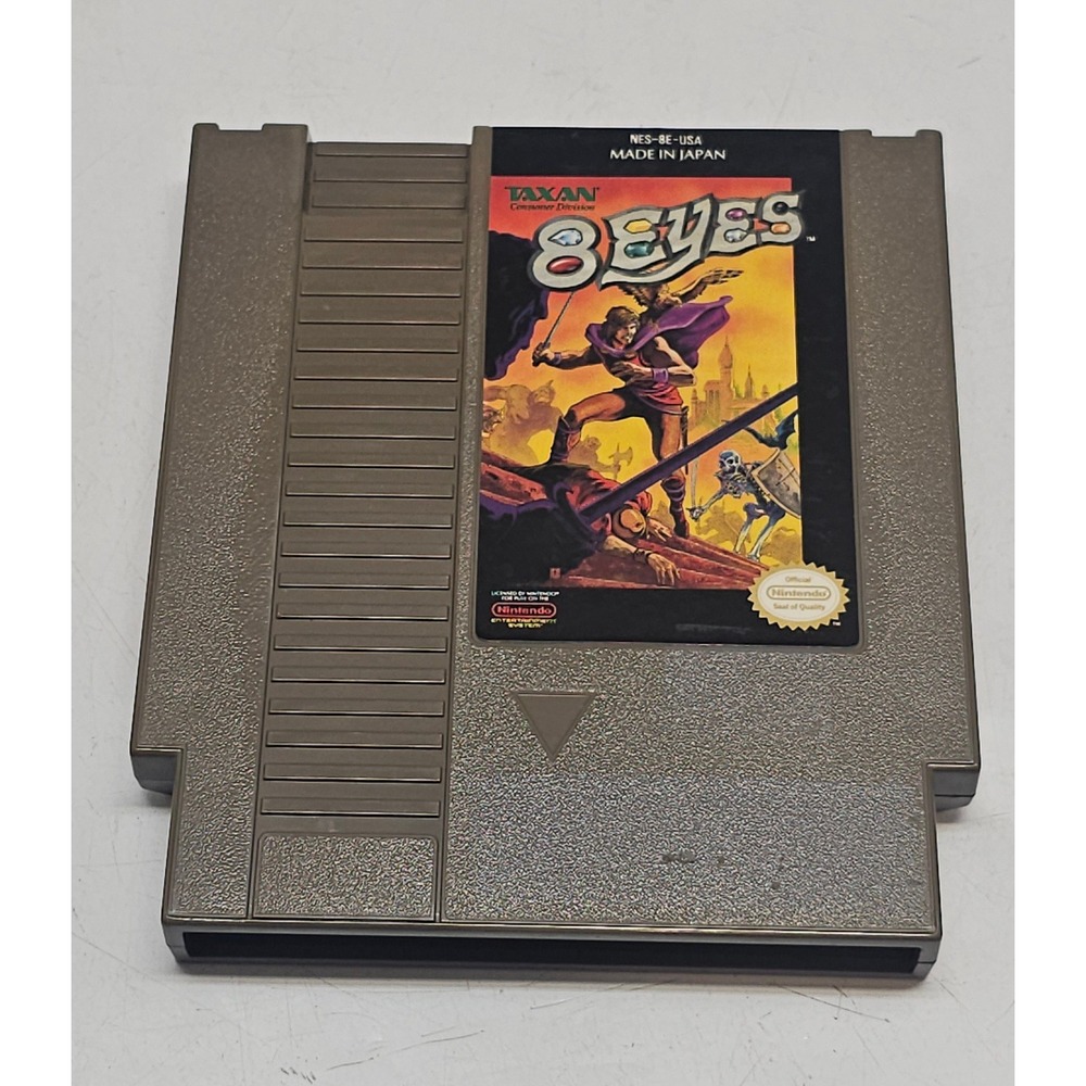 8 Eyes Nintendo NES Video Game Cartridge Taxan NES-8E-USA 1988 Retro Action